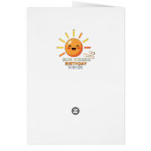 Cute Smiling Sun Birthday Greeting Card - Sun Kiss (Dos)