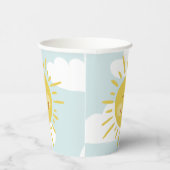 Cute Smiling Sun Papieren Bekers (Rechts)