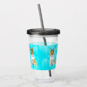 Cute Smooth Collie Dog Acryl Drinkbeker (Links)