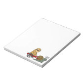 Cute Snagellak in Red Wagon Notitieblok (Gedraaid)