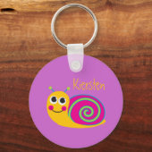 Cute Snail-Sleutelhanger Sleutelhanger (Voorkant)