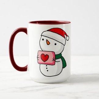 Cute Sneeuwman Kerst Mok