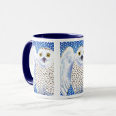 Cute sneeuwowl natuur mok (Voorkant links)