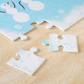 Cute snewmen legpuzzel (Zijkant)