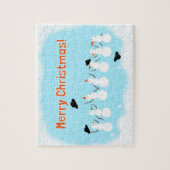 Cute snewmen legpuzzel (Verticaal)