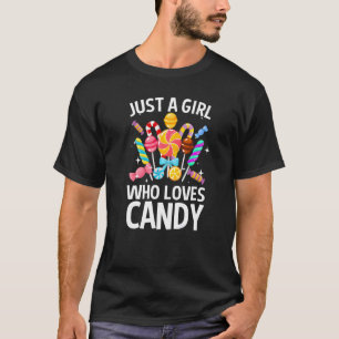 Cute Snoep Girls Kinder Lollipop Snoepjes Vrouwen T-shirt