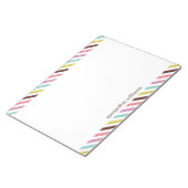 Cute Snoep Stripes Notitieblok (Schuin)