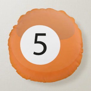 Cute Snooker Pool Billiard Ball Rond Kussen
