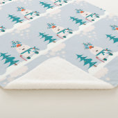 Cute Snow Beer Kinder kerstSherpa Blanket Sherpa Deken (3/4)
