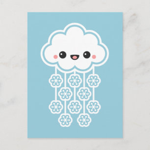 Cute Snow Cloud Briefkaart