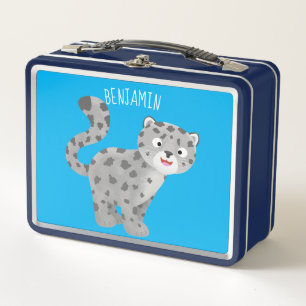 Cute snow leopard cartoon