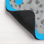 Cute snow leopard cartoon muismat (Hoek)