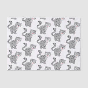 Cute snow leopard cartoon tissuepapier