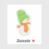 Cute Snow man sticker (Vel)
