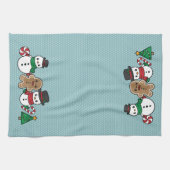 Cute Snow Pals serviette de cuisine (Horizontal)