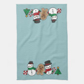 Cute Snow Pals serviette de cuisine (Vertical)