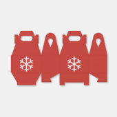 Cute Snowflake met kerstcadeaudoos Bedankdoosjes (Uitgevouwen)