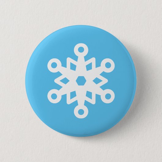 Cute Snowflake Ronde Button 5,7 Cm (Voorkant)