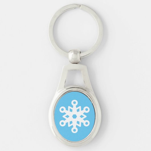 Cute Snowflake Sleutelhanger (Voorkant)