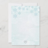 Cute Snowflake Special Year Birthday Kaart (Achterkant)