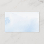 Cute Snowflakes Winter Baby shower Diaper Raffle Informatiekaartje (Achterkant)