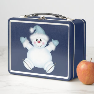 Cute Snowman Blue Metal Ltd Box