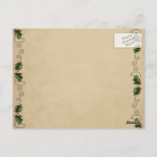 Cute Snowman Briefkaart (Achterkant)