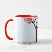 Cute Snowman Candy Cane Tree Mok (Links)