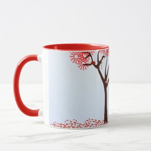 Cute Snowman Candy Cane Tree Mok (Links)