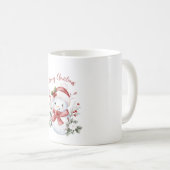 Cute Snowman Christmas Mug Koffiemok (Voorkant rechts)