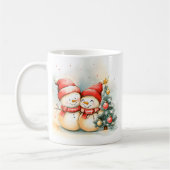 Cute Snowman Christmas Mug Wrap (Gauche)