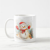 Cute Snowman Christmas Mug Wrap (Gauche)