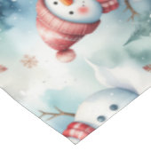 Cute Snowman Christmas  Tafelkleed (Gekanteld)