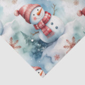 Cute Snowman Christmas  Tissuepapier (Detail)