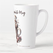 Cute Snowman Cocoa Design Latte Mok (Rechts)