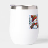 Cute Snowman Coffee Winter Holiday Water Bottle (Droite)