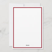 Cute Snowman Couple-kerstkaart Feestdagenkaart (Achterkant)