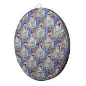 Cute Snowman Dartbord (Voorkant Rechts)