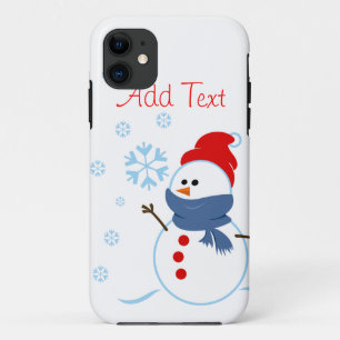 Cute Snowman Design iPhone 11 Hoesje