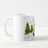Cute Snowman et Christmas Tree Coffee Mug (Gauche)