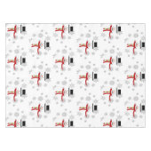 Cute Snowman et Snowflakes Nappes de vacances (Devant (Horizontal))