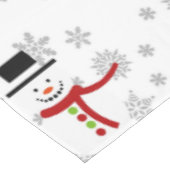 Cute Snowman et Snowflakes Nappes de vacances (Angle)