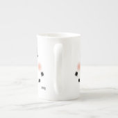 Cute Snowman Face Inspirivity Customisé mug (Dos)