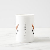 Cute Snowman Face Inspirivity Customisé mug (Devant)
