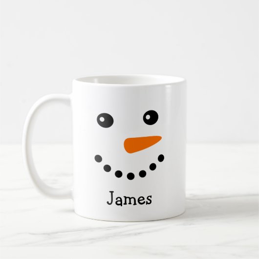Cute Snowman Face Personal Name Mok (Links)