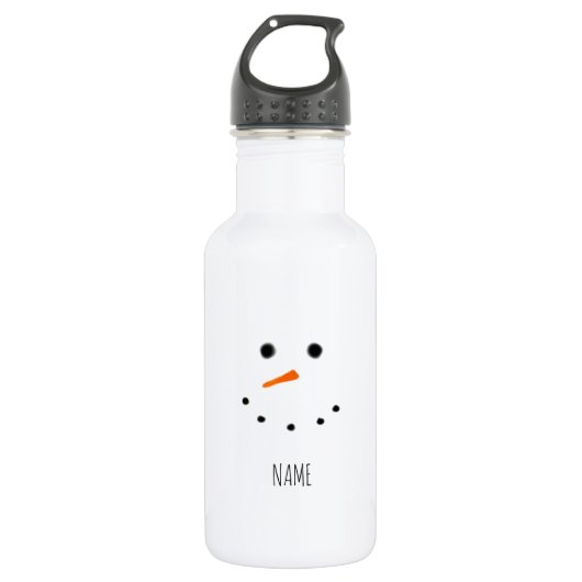 Cute Snowman Face Personalized Kind Waterfles (Voorkant)