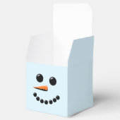 Cute Snowman Face Winter Holiday Snowmen Bedankdoosjes (Geopend)