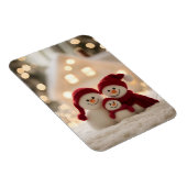 Cute Snowman Family Winter Christmas Magneet (Rechterzijde)