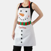 Cute Snowman Kerstmis Funny All-Over Print Schort (Insitu)