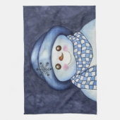 Cute Snowman Kitchen Towel Theedoek (Verticaal)
